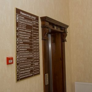 Информационные указатели в санатории Славяновский Исток в городе Железноводске - фотография