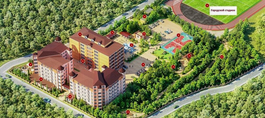 План санатория Славяновский Исток в городе Железноводске - фотография