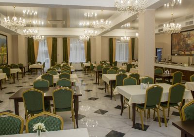 Обеденный зал в санатории Славяновский Исток в городе Железноводске - фотография