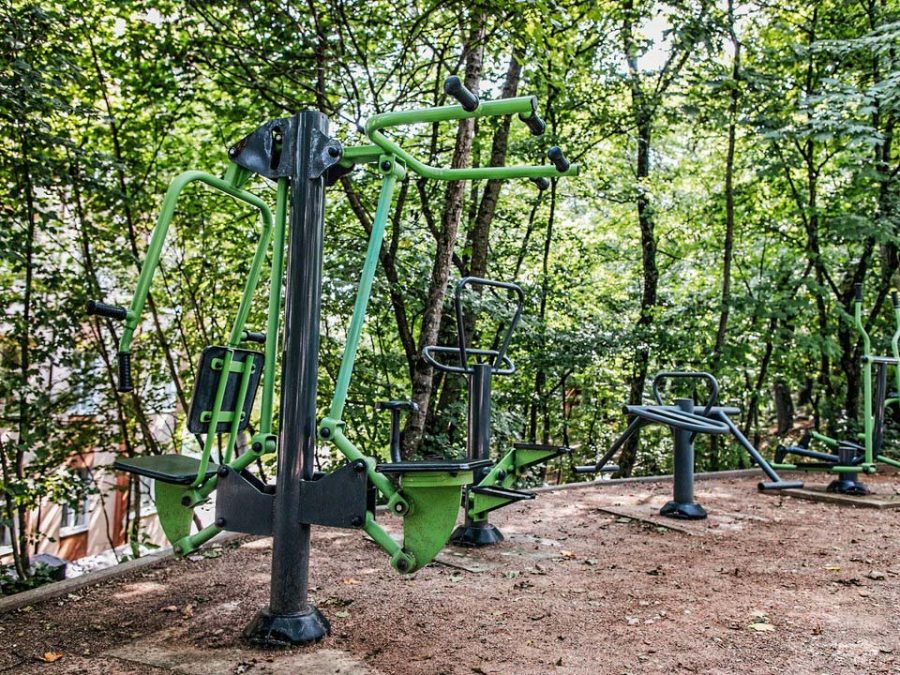 Спортивная площадка в санатории Славяновский Исток в городе Железноводске - фотография