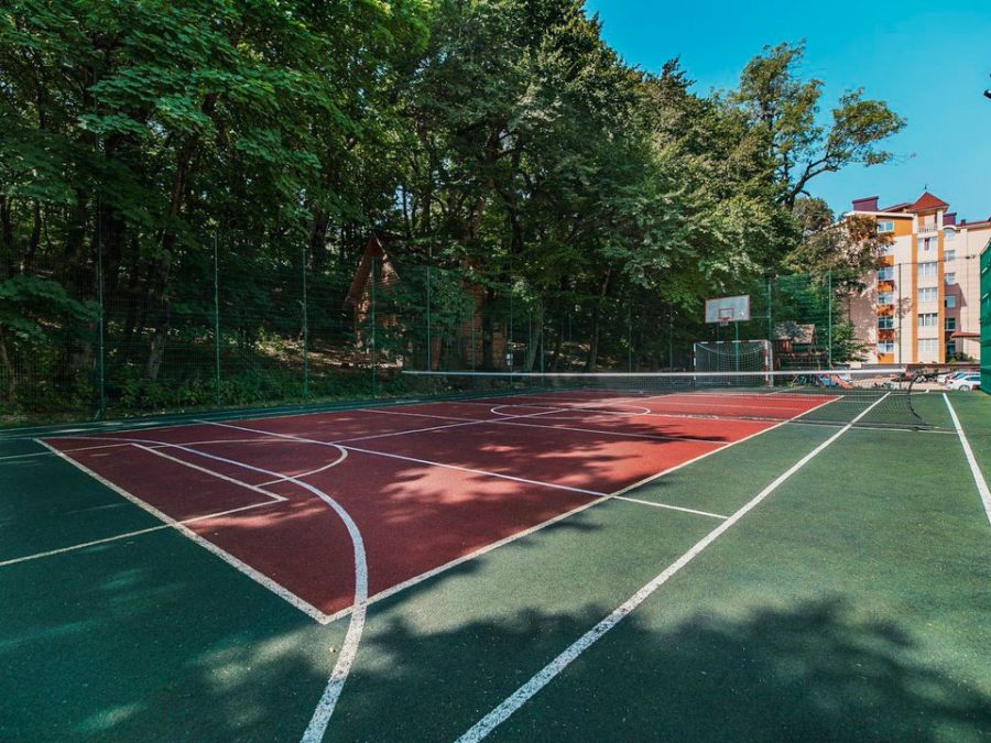 Спортивная площадка в санатории Славяновский Исток в городе Железноводске - фотография